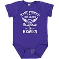 thumbnail image 3 of Inktastic Handpicked for Earth by My Pawpaw in Heaven with Angel Wings Boys or Girls Baby Bodysuit, 3 of 5