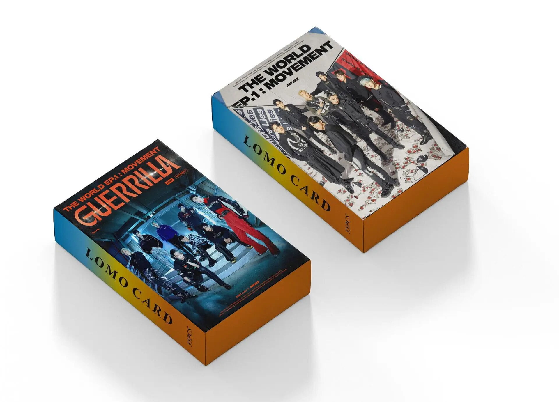 Kpop Ateez photo cards THE WORLD EP.1 MOVEMENT lomo cards