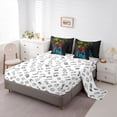 thumbnail image 5 of Homewish Cartoon Snowman Twin Bedding Sets 7-Piece for Preppy Child Kids,Happy Xmas Gifts Bedding Comforter Set Microfiber,Merry Christmas Tree Breathable Sheet Sets,Super Cozy Room Decor,Reversible, 5 of 8