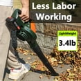 thumbnail image 4 of Focily Leaf Blower, 21V Cordless Leaf Blower with 2 x 2.0 Ah Battery & Charger, 5 Speed Mode, 660CFM 150MPH Electric Leaf Blower, Battery Powered Leaf Blower for Lawn Care, Patio, Garden,Snow Blowing, 4 of 7