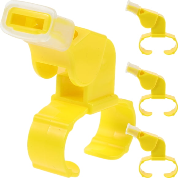 KAKOWELY Silbatos de 4 piezas con anilla para deportes, pequeños, portátiles, para entrenadores y exteriores.