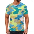 thumbnail image 2 of Hesxuno Men Camouflage T-Shirts 2026 Summer Casual Short Sleeve Crewneck Graphic Tees Hipster Fashion Streetwear Tops Camouflage#6 S, 2 of 4