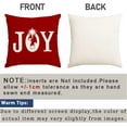 thumbnail image 6 of Christmas Pillow Covers 18x18 Inch,Joy Decorative Throw Pillows,Nativity Jesus Pillow Cases,Outdoor Christmas Decorations for Couch Holiday Red Christian Religious Xmas Square(13-18), 6 of 6