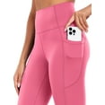 thumbnail image 6 of Cadmus High Waist Capri Leggings with Pockets, 20" Soft Comfy Running Workout Crop Yoga Pants for Women 4 Way Stretch, 6 of 7