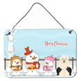 thumbnail image 1 of Caroline's Treasures Christmas Carolers Merry Old English Sheepdog Impresiones para colgar en la pared o en la puerta BB2427DS812, 8 x 12 Caroline's Treasures BB2427DS812, 1 of 1