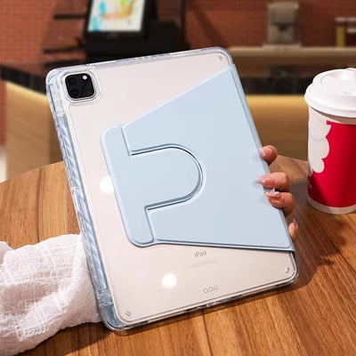 Pour IPad 10e 10.9 Pro 12.9 Air 5 4 3Pro 2 1 Pro 10.5 10.2 9e 8e 7e Mini 6 Étui avec Porte-Crayon Support Flip TPU Étui Arrière fine