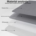 thumbnail image 4 of 2X Chair Mat for Hardwood/Tile Floor,35.4X55Inch Desk Chair Mat, Multi-Purpose Polyester Floor Protector Light Gray, 4 of 5