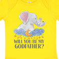 thumbnail image 4 of Inktastic Will You Be My Godfather? Elephants Moon and Stars Boys or Girls Baby Bodysuit, 4 of 5