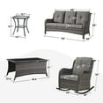 thumbnail image 4 of POCASSY 5 - Person Outdoor Seating Group with Cushions, 4 of 12