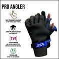 thumbnail image 5 of Glacier Outdoor Pro Angler Unisex Slit Finger 2MM Fleece Lined Neoprene Fishing Gloves, Black M, 5 of 6
