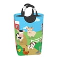 thumbnail image 2 of KLL Farm Animals Laundry Hamper,Large Canvas Fabric Lightweight Storage Basket Toy Organizer Dirty Clothes Collapsible Waterproof, 2 of 6