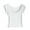 White, variant on Cap Sleeve Tops for Women Trendy Summer Crew Neck Slim Fitted Shirts Solid Color Basic Tee Soft Comfy Clothes (XL, White)