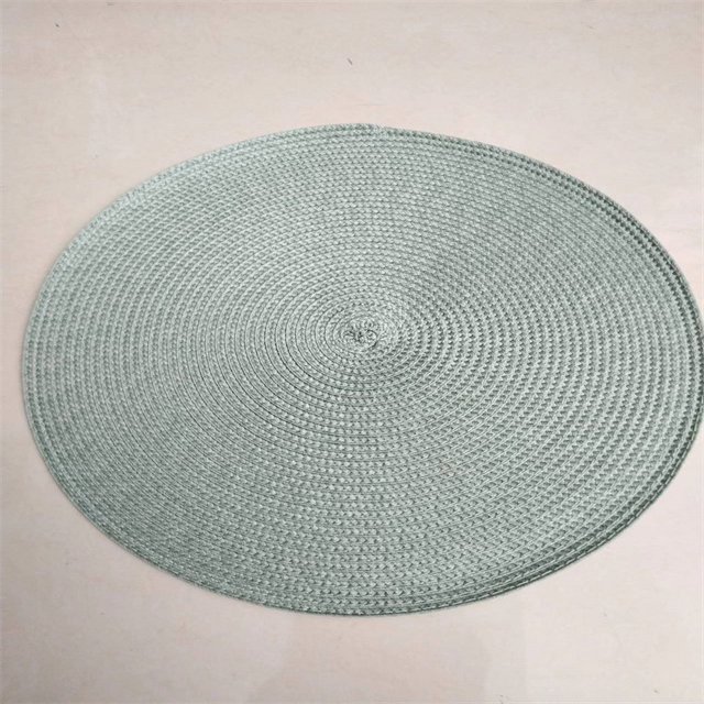 Posavasos redondo de polipropileno tejido para mesa de comedor, con aislamiento térmico, tejido simple, retro, ligero y lujoso