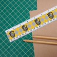 thumbnail image 3 of Harry Potter Hufflepuff Plaid Sigil 12 Inch Standard and Metric Plastic Ruler, 3 of 4