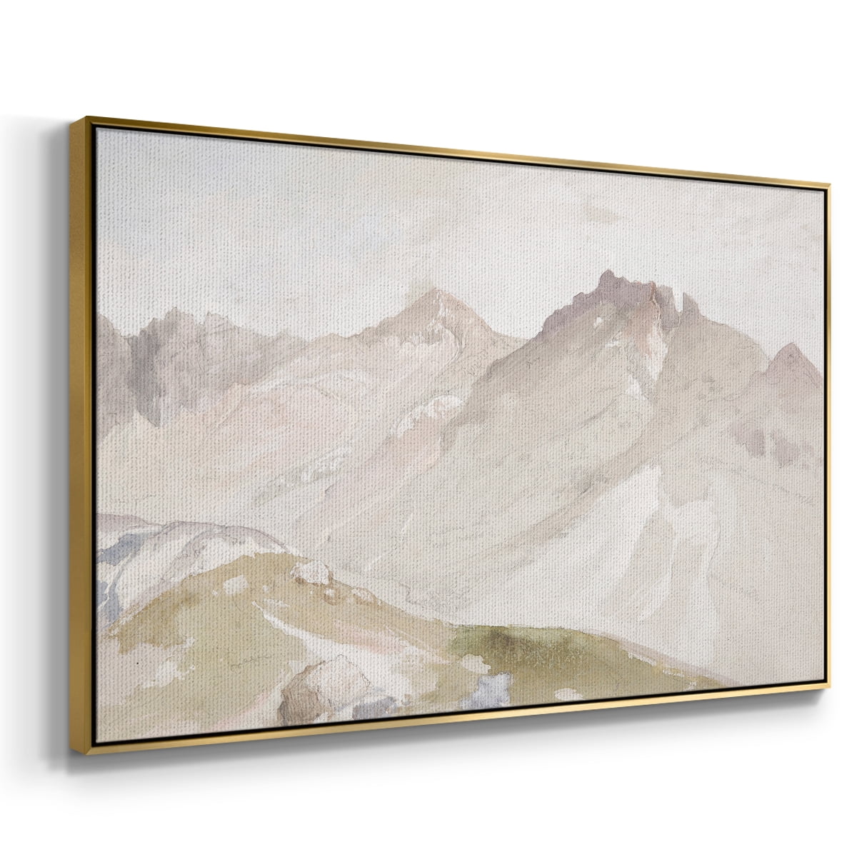 Vintage Landscape-CCCVII By Wexford Home Framed in Gold Wood Gallery Wrapped Canvas 17 in. x 25 in.