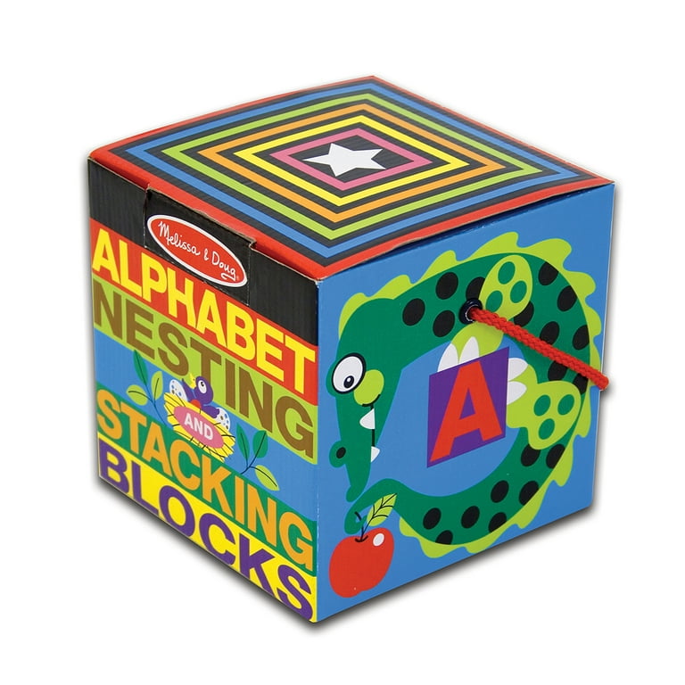 Melissa Doug Deluxe 10-Piece Alphabet Nesting and Stacking
