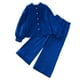 thumbnail image 1 of Gibobby Conjunto de leggings para bebés y Conjunto niñas de ropa para niñas pequeñas, Tops y pantalones verdes de manga larga, conjunto de 2 uds, ropa para niños(Azul,9-10 Años), 1 of 5