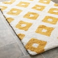thumbnail image 4 of SAFAVIEH PMB726 Diamond Bath Mat, 6" x 21", Saffron, Set of 2, 4 of 5