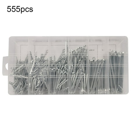 

555Pcs R-Type Open Pin Shaft Hairpin Pin National Standard Spring Pin Positioning Pin Indexing Pin Opening Pin