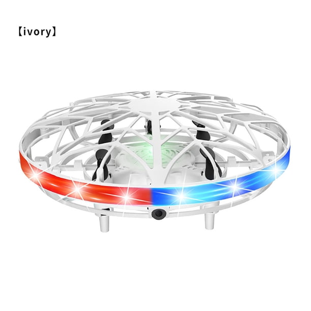 Juguete volador Control remoto Lanzamiento Drone Inducción USB Niños Juguete volador, Blanco crema, Inducción 5 colores de luz Advancent EL000833-03B