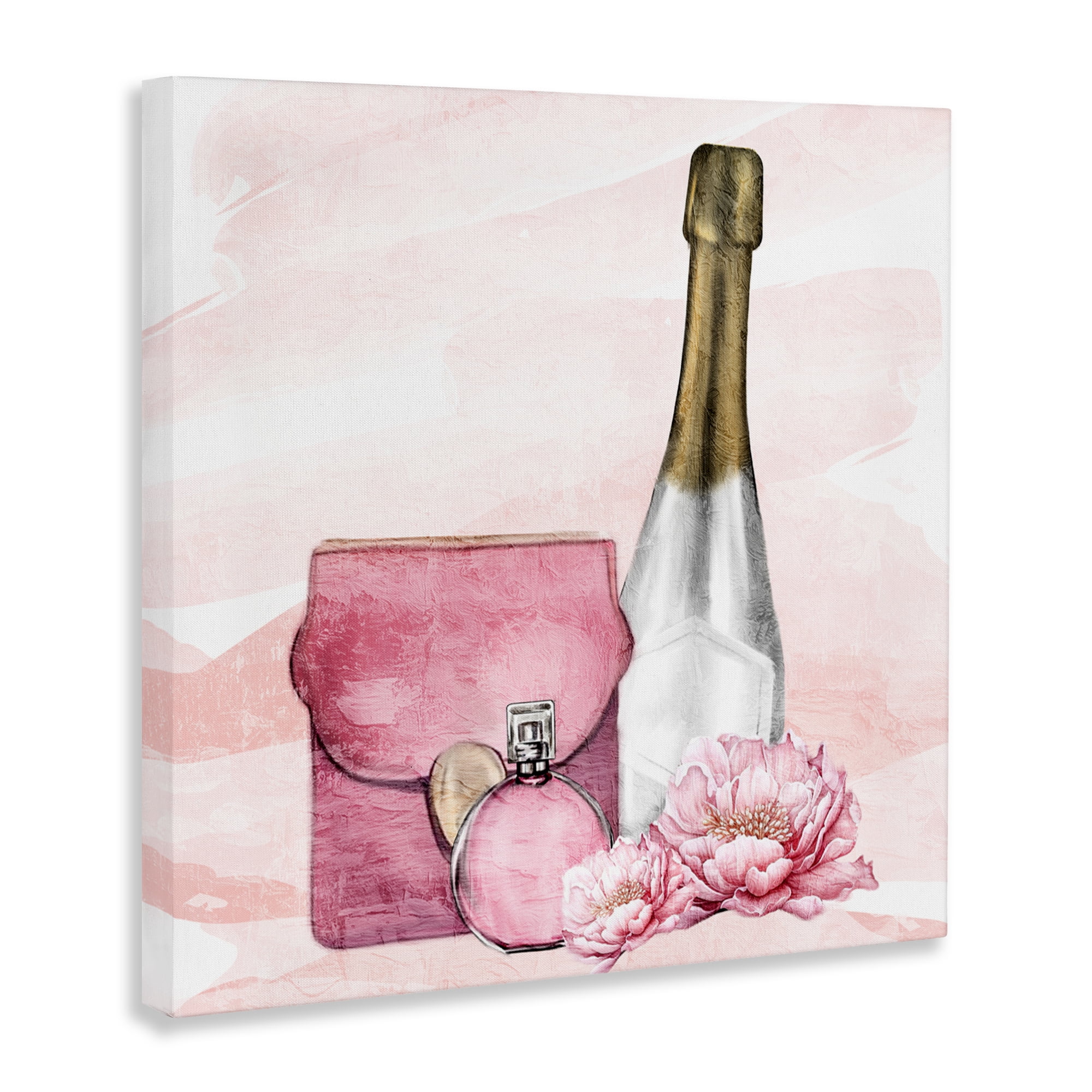 Stupell Industries Glam Time Champagne Canvas Wall Art, design by Kim Allen