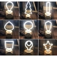 thumbnail image 6 of LINLIN 2 Pack New LED Light Bulbs,LED Filament Bulb 4W Decorative Light Bulb E27 Screw Mouth Retro Soft Filament Bulb Creativity Irregular Line Lights, for Cabinet Display, 6 of 8