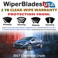 thumbnail image 2 of 2017 Chevrolet Cruze Beam Wiper Blades Wipers w/2yr Warranty (Set of 2) (WiperBladesUSA), 2 of 5