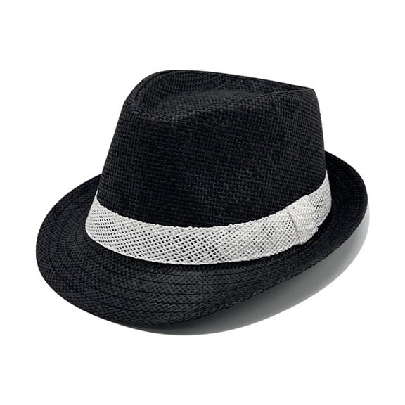 Fewfanhot Men's & Women's Breathable Mesh Straw Cowboy Hat with Braided Rope Band Adjustable Chin Strap Wide Brim Sun Hat for Summer Beach, Outdoor Adventures