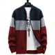 thumbnail image 2 of Suéter holgado con cuello redondo y cremallera para hombre, chaqueta de punto informal gruesa con forro polar, otoño e invierno, 2 of 4