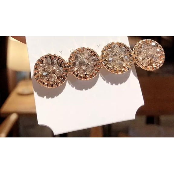 Rhinestone Geometric Hair clip