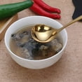 thumbnail image 5 of Paquete de 3 cucharones para sopa de acero inoxidable, resistente, de gran volumen, cuchara para sopa, utensilio de cocina chapado en titanio pulido (plata) Fason CDWJ157, 5 of 5