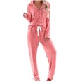 thumbnail image 2 of Gspmoly Hauts d'Été, Mode Maison Décontractée pour Femmes de Pâques Imprimée et Pantalon Ensemble de Pyjama à Manches Courtes avec Poches Chandail Surdimensionné pour Femmes jusqu'à 70 % de Rabais, 2 of 4
