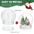 thumbnail image 3 of EeaseCA 10pcs Mini Clear Water Globes With Screw Off Cap Empty Snow Globe Making Props Mini Snow Globes, 3 of 7