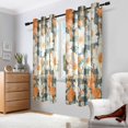 thumbnail image 2 of Yayeee Window Curtains Light Filtering 63"x42" Grommet Panel Pair Home Living Room Decor, Sunny Blooms, 2 of 7