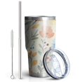 thumbnail image 2 of 30oz Pioneer Flower Tumblers Stainless Steel Tumbler with Lid and Straw,Vacuum Insulated Double Wall Travel Tumbler Cups Mug with Cleaning Brush for Coffee,Tea, 2 of 7