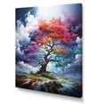 thumbnail image 2 of Designart "Blue Red Oak Tree Oak Euphony II" Floral & Botanical Canvas Art Print, 2 of 5