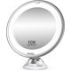 thumbnail image 1 of 10x Magnifying Makeup Mirror With Led Lights 1 Ball Joint 360 Adjustable Attachment Portable Cosmetic Mirror, For Bathroom, Travel, 1 of 5