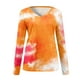 thumbnail image 4 of Camisas de manga larga para mujer, cuello en V, ajuste holgado, túnica de otoño, tops de otoño para mujer Pompotops  FGAJ8377, 4 of 5