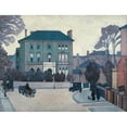 thumbnail image 2 of Robert Polhill Bevan 14x12 Black Ornate Wood Framed Double Matted Museum Art Print Titled: The Green House, St John's Wood (circa 1918), 2 of 5