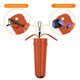 thumbnail image 4 of Funda doble para gafas FINTIE de piel vegana naranja con gancho, 4 of 7