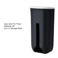 thumbnail image 4 of Kitchen Storage Bags Garbage Bag Storage Rack Wall Hanging Kitchen Bathroom Plastic Bag Storage Box Style Shoe Cover Storage Box Black,Black Kitchen Face & Storage Bags, 4 of 9