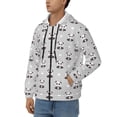 thumbnail image 3 of Honeii Panda Bear Print Hoodies for Men, Pullover & Full Zip, Breathable Zip up Hoodie, Sweatshirt-XX-Large, 3 of 5