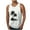 White, variant on YFNNUP Mens Workout Muscle Tanks Gym Vest Fitness Jogging Sports Tank Tops Quick-Dry Men Plus Size Tank Tops