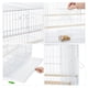 thumbnail image 4 of Antingy 30-inch 2 Pack Stackable Flight Bird Cages for Parakeets Cockatiels Conures Finches Budgies Lovebirds Canaries Small Birds Parrots, White, 4 of 4