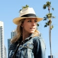 thumbnail image 2 of Brisa Grade 8 Panama Straw Fedora Hat - XL - Natural, 2 of 2