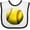 White and Black, variant on Inktastic Yellow Softball Boys or Girls Baby Bib