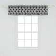 thumbnail image 2 of Ambesonne Black and Grey Valance Pack of 2, Geometric Irregular, 54"X12", Dark Grey White, 2 of 4