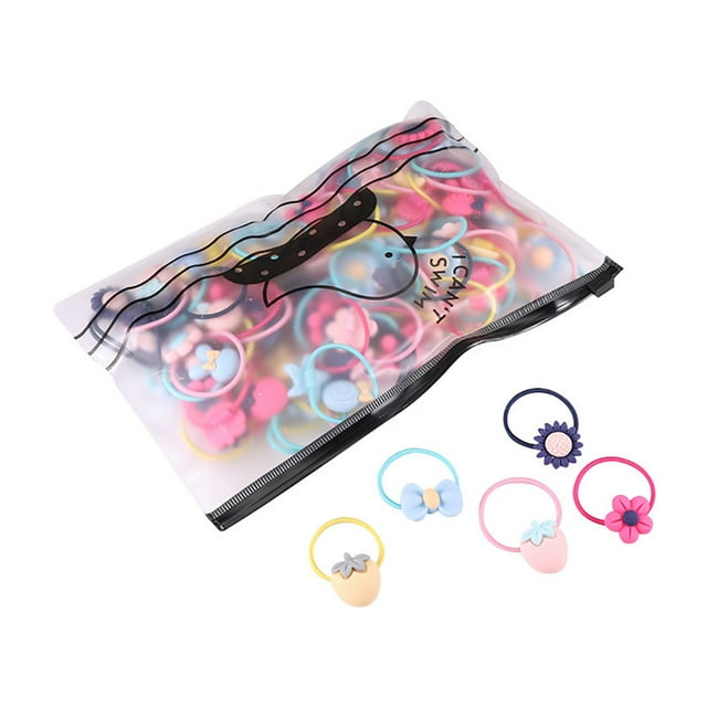 Coofit 40PCS Hair Tie Creative Fashion Elastic Cute Ponytail Holder Hair Band Hair Rope