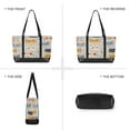 thumbnail image 6 of FORMRS Canvas Laptop Tote Bag for Women with 15.6" Computer Compartments Shoulder Handbag, Cute Cartoon Cat, 6 of 7