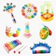 thumbnail image 1 of Toddlers Wooden Baby Rattle Toy Musical Instruments Music Wooden Handbell Toys Baby Colorful Music Sounding Toy heqiyong LED, 1 of 2